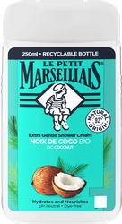 Гель для душа LE PETIT MARSEILLAIS Bio Кокос, 250мл, вид