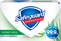 Туалетное мыло SAFEGUARD с ароматом алоэ, 100г, вид