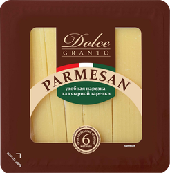 Сыр DOLCE Granto Пармезан 40%, нарезка, без змж, 175г, крупный план