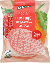 Десерт рисовый DR KORNER Фруктово-йогуртовый микс, 34г, фотография