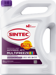 Антифриз SINTEC Multifreeze фиолетовый -40, 6кг, изображение