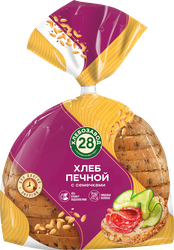 Хлеб ХЛЕБОЗАВОД Печной с семечками, в нарезке, 300г, картинка