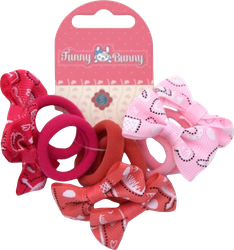 Резинка для волос FUNNYBUNNY в ассортименте Арт. NFB1-34, 6шт, детальное фото