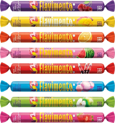 Изображение товара Конфеты FLAVIMENTO Stick жевательные палочки с фруктовыми вкусами, ассорти, весовые