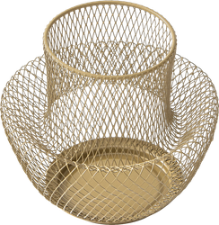 Ваза для сухоцветов HOMECLUB Orbit, 16см, металл, Арт. GNS-3, картинка