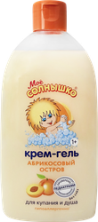 Крем-гель детский для купания и душа МОЕ СОЛНЫШКО Абрикосовый остров, 500мл, изображение