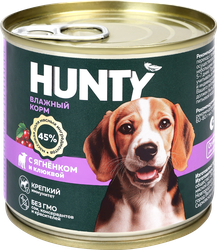 Корм консервированный для собак HUNTY с ягненком и клюквой, 240г, фотография