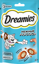 Лакомство для кошек DREAMIES с лососем, 60г, детальное фото