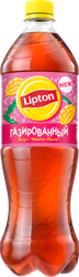 Напиток LIPTON Черный чай Тропический газированный, 1л, фото