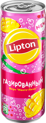 Напиток LIPTON Черный чай Тропический газированный, 0.33л, изображение