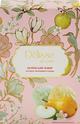 Зефир DELISSE DE LUXE Белевский Ассорти: антоновка, груша, 250г, фотография