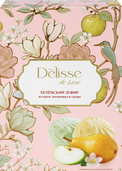 Зефир DELISSE DE LUXE Белевский Ассорти: антоновка, груша, 250г, фото