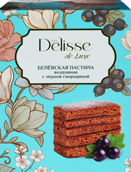 Пастила DELISSE DE LUXE Белевская воздушная с черной смородиной, 100г, изображение