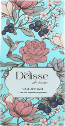 Чай черный DELISSE DE LUX с черной смородиной, 50г, детальное фото