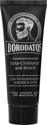 Гель-стайлинг для волос BORODATOS сильной фиксации, парфюмированный, 75мл, детальное фото