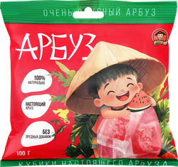 Конфета жевательная АНКЛ Ю Кубик Арбуз, 100г, крупный план