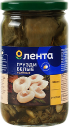 Грузди белые соленые ЛЕНТА, 340г, фото