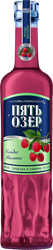 Настойка ПЯТЬ ОЗЕР Ягода малина 25%, полусладкая, 0.5л, крупный план