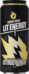 Напиток LIT ENERGY Citrus Punch со вкусом тропического цитруса газированный, 0.45л, фотография