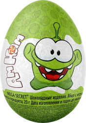 Яйцо шоколадное MEGA SECRET Ам ням с игрушкой, 20г, крупный план