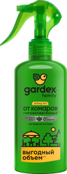 Спрей от летающих кровососущих насекомых GARDEX для защиты взрослых людей, 190мл, крупный план