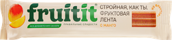 Лента фруктовая FRUIT It с манго, без сахара, 25г, картинка