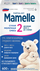 Смесь молочная MAMELLE с пребиотиком 2'FL, с 6 до 12 месяцев, 600г, фотография