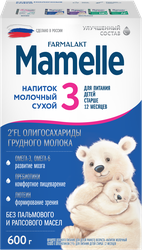 Смесь молочная MAMELLE с пребиотиком 2'FL, с 12 месяцев, 600г, картинка