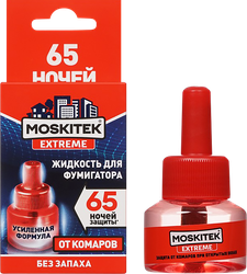 Жидкость MOSKITEK Extreme от комаров, 65 ночей защиты, 30мл, изображение