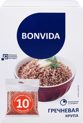 Крупа гречневая BONVIDA в пакетиках, 10х80г, изображение