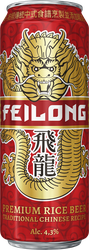 Пиво светлое FEILONG пастеризованное 4,3%, 0.43л, изображение