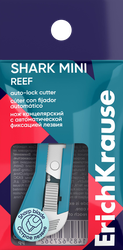Мини-нож канцелярский ERICHKRAUSE Акула Риф, с автоматической фиксацией лезвия, в ассортименте, детальное фото