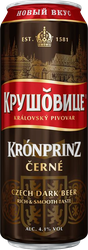 Напиток пивной КРУШОВИЦЕ Черне пастеризованное 4,1%, 0.43л, картинка