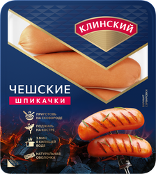 Шпикачки МК КЛИНСКИЙ Чешские, категория Б, 360г, крупный план