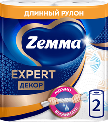 Полотенца бумажные ZEMMA Expert Decor, 2шт, фотография