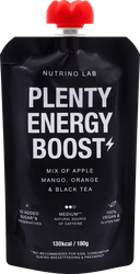 Изображение товара Пюре фруктовое NUTRINO LAB Plenty Energy Boost, из яблока, манго, апельсина и черного чая, 180г Изображение товара Пюре фруктовое NUTRINO LAB Plenty Energy Boost, из яблока, манго, апельсина и черного чая, 180г