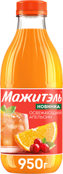 Напиток сывороточный МАЖИТЭЛЬ Апельсин, клюква, мята, без змж, 950г, фото