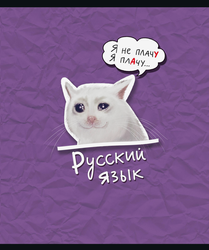 Тетрадь общая ПЗБМ Котопредмет – Русский язык, 40 листов, в линейку, на скрепке, А5, Арт. 020170, вид
