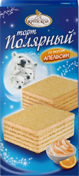 Торт вафельный Ф.КРУПСКОЙ Полярный со вкусом апельсина, 213г, фото