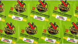 Пластины от комаров ZONDEX Защита на всю ночь, 10шт, фото