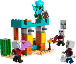 Конструктор LEGO Minecraft Пустынный патруль Илладжеров 105 деталей, Арт. 21267, крупный план