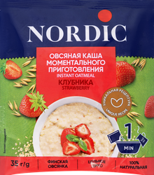 Каша овсяная NORDIC С клубникой, 35г, детальное фото