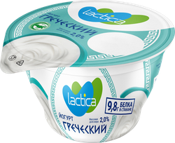 Йогурт LACTICA Греческий 2%, без змж, 130г, фотография