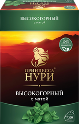 Изображение товара Чай черный ПРИНЦЕССА НУРИ Высокогорный с мятой, 100пак+25пак Изображение товара Чай черный ПРИНЦЕССА НУРИ Высокогорный с мятой, 100пак+25пак