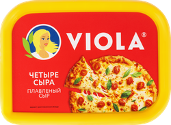 Сыр плавленый VIOLA Четыре сыра 35%, без змж, 190г, изображение