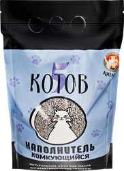Наполнитель для кошачьего туалета 5 КОТОВ Кремниевый комкующийся натуральный, 2,5кг, детальное фото