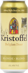 Напиток пивной KRISTOFFEL Blond пастеризованный 6%, 0.5л, крупный план