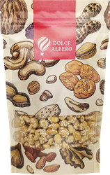 Арахис DOLCE ALBERO в сахарной карамели медом и кунжутом, жареный, 130г, вид