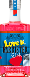 Джин BARRISTER Лав Из дистил. алк.43%, вид