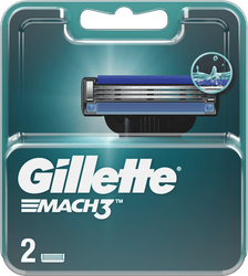Кассеты сменные для бритья GILLETTE Mach3, 2шт, картинка